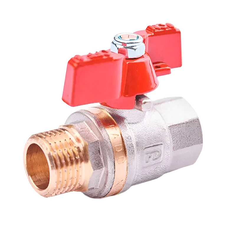 Шаровой кран FADO New 1/2" НВ прямой, латунь (KN1)