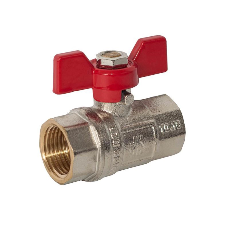 Шаровой кран ASCO 1/2" ВВ прямой, латунь (NP-RB1)