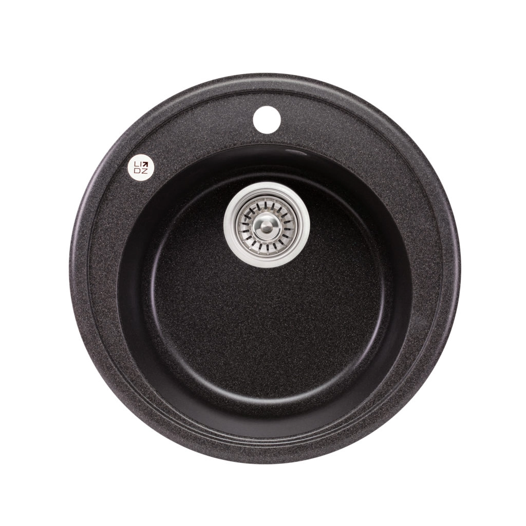 Кухонная мойка врезная Lidz GRF-13 585x475 графит (LIDZGRF13D510200)