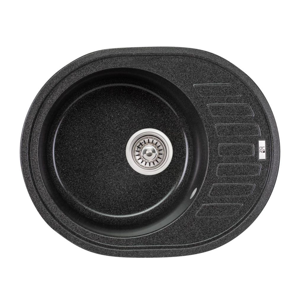 Кухонная мойка врезная Lidz GRF-13 610x495 графит (LIDZGRF13620500200)