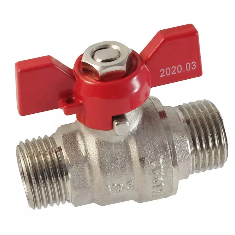 Шаровой кран V&G Optima 1/2" НН прямой, латунь (VG-103101)