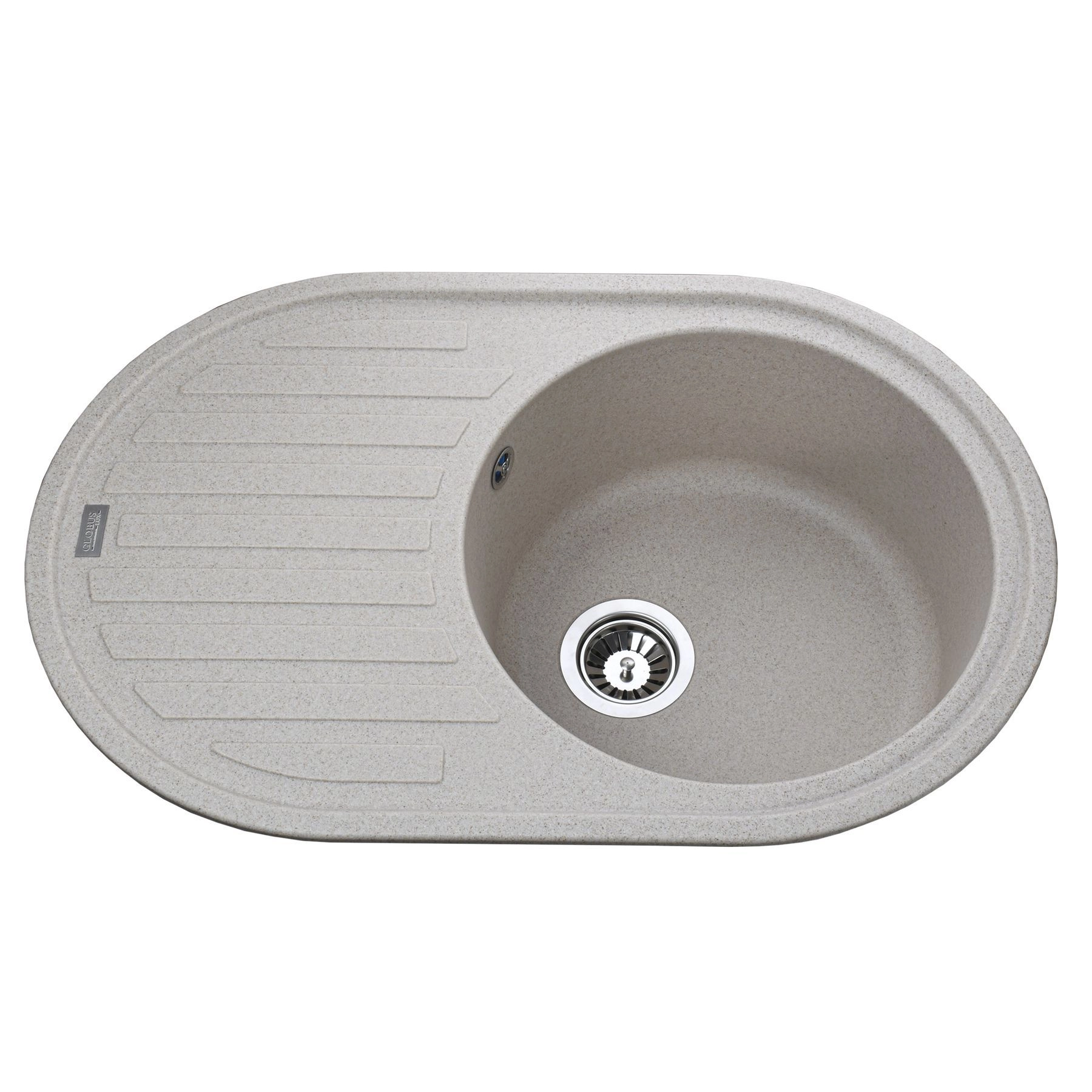 Гранитная мойка Globus Lux OHARA 770х500 врезная, песочная