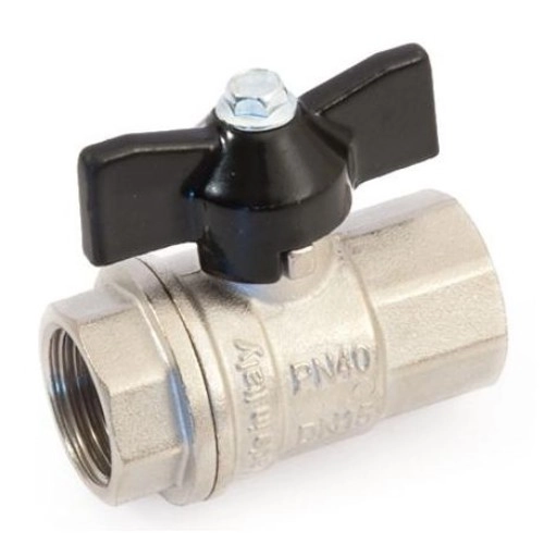 Шаровой кран General Fittings 1″ ВВ прямой, латунь (7100M1N101000A)
