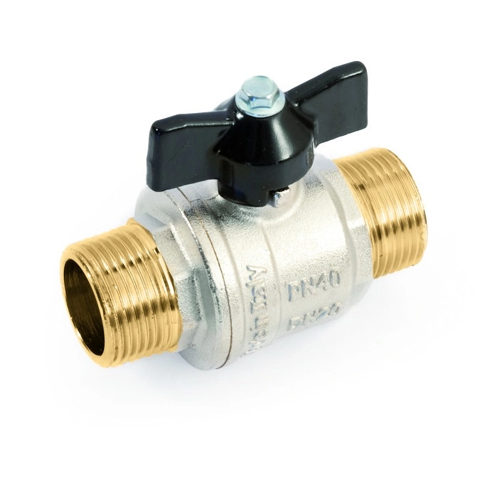 Шаровой кран General Fittings 1/2″ НН прямой, латунь (7100M3N040400A)