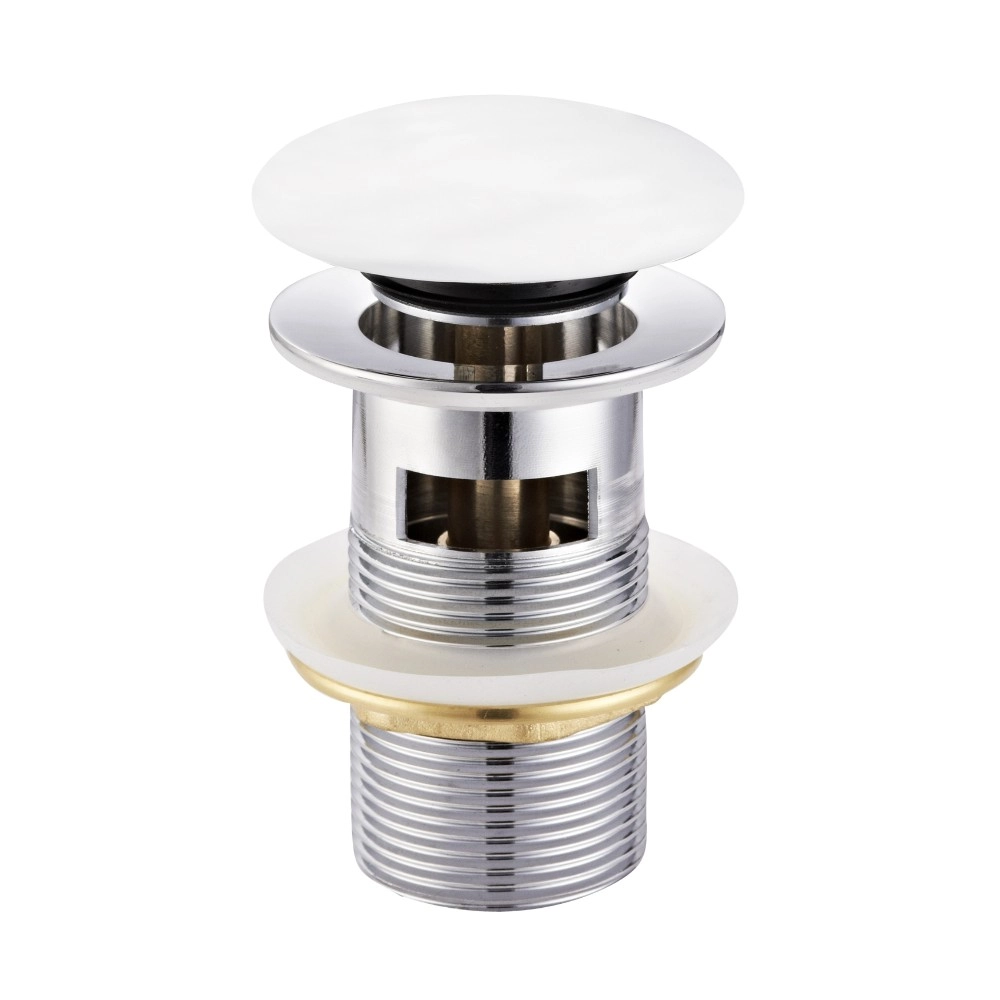 Донный клапан VOLLE 1 1/4″ для раковины, белый матовый (9000.104208)