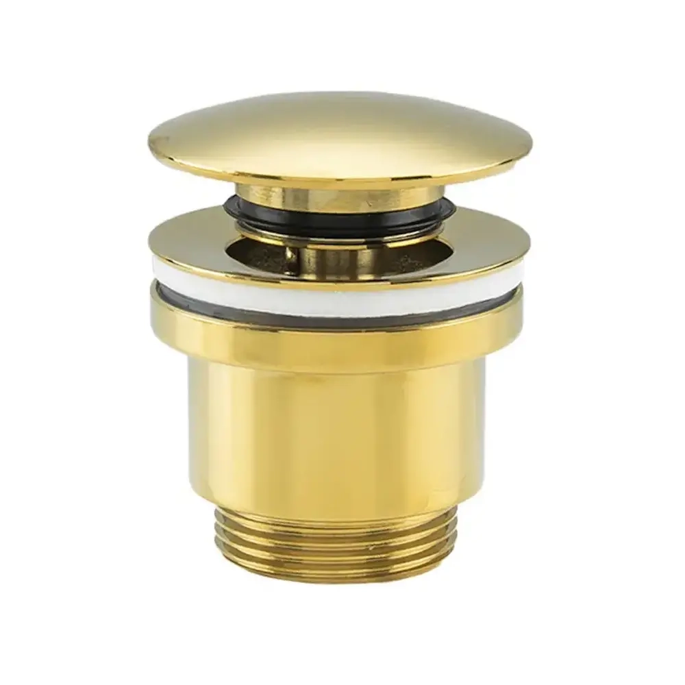 Донный клапан Frap F62-3 1 1/4" для раковины, золотой