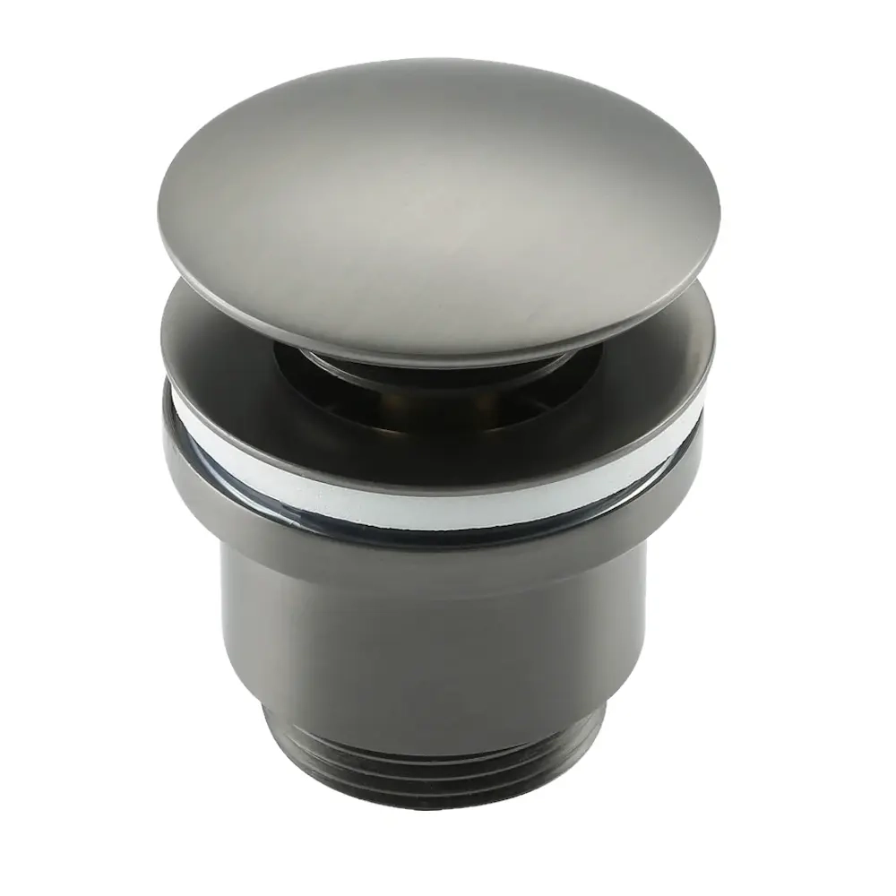 Донный клапан Frap F62-9 1 1/4" для раковины, серый