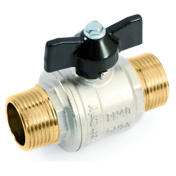 Шаровой кран General Fittings 3/4″ НН прямой, латунь (7100M3N050500A)