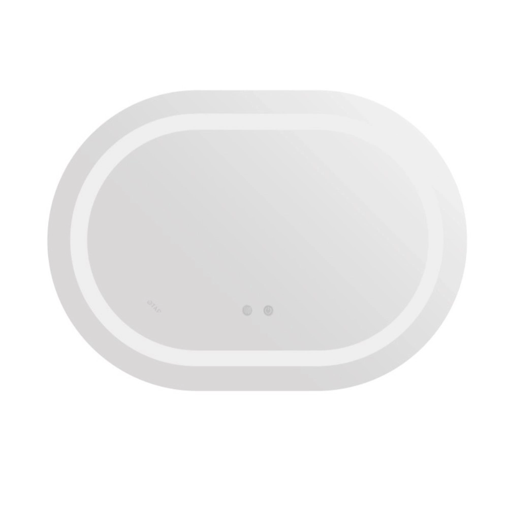 Зеркало для ванной комнаты Qtap Gemini 600х800 овальное с LED-подсветкой (QT2578R6080)