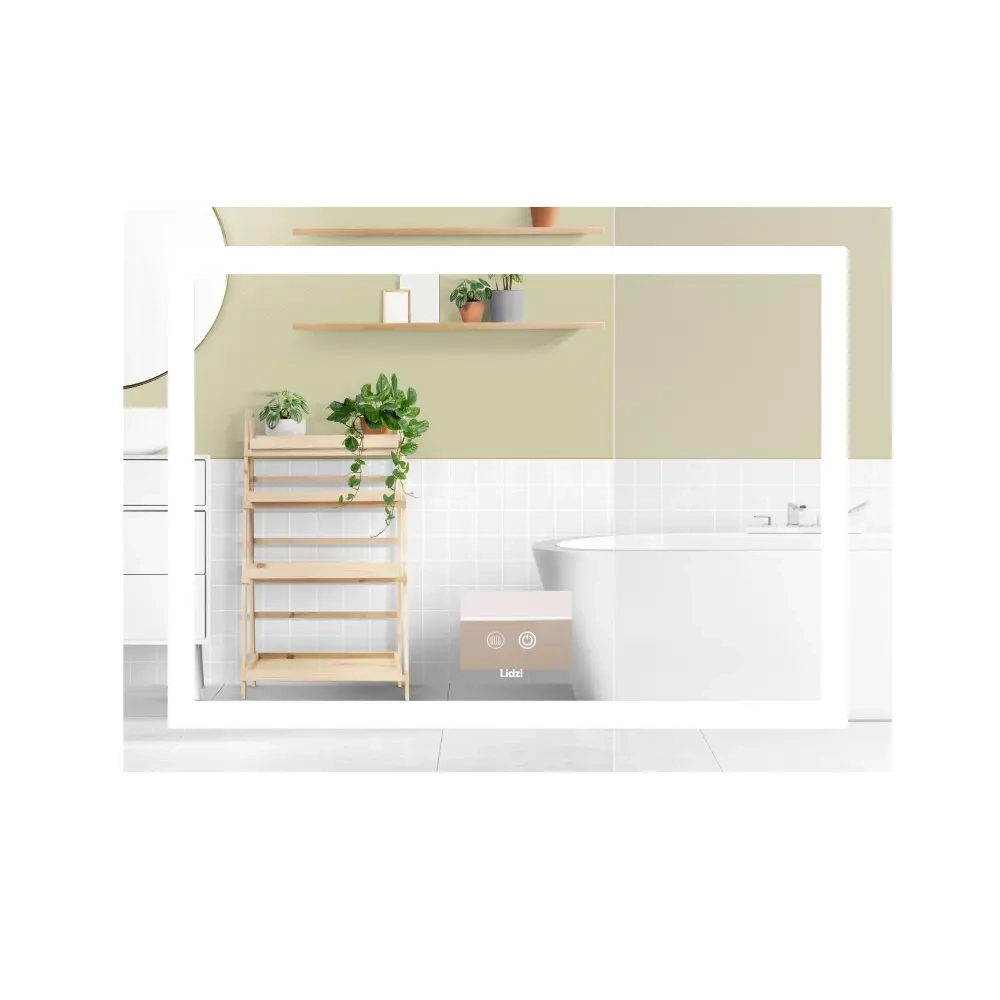 Зеркало для ванной комнаты Lidz Kubis KU1 700x900 прямоугольное, с LED-подсветкой и антизапотеванием (LD78LF904907048451)