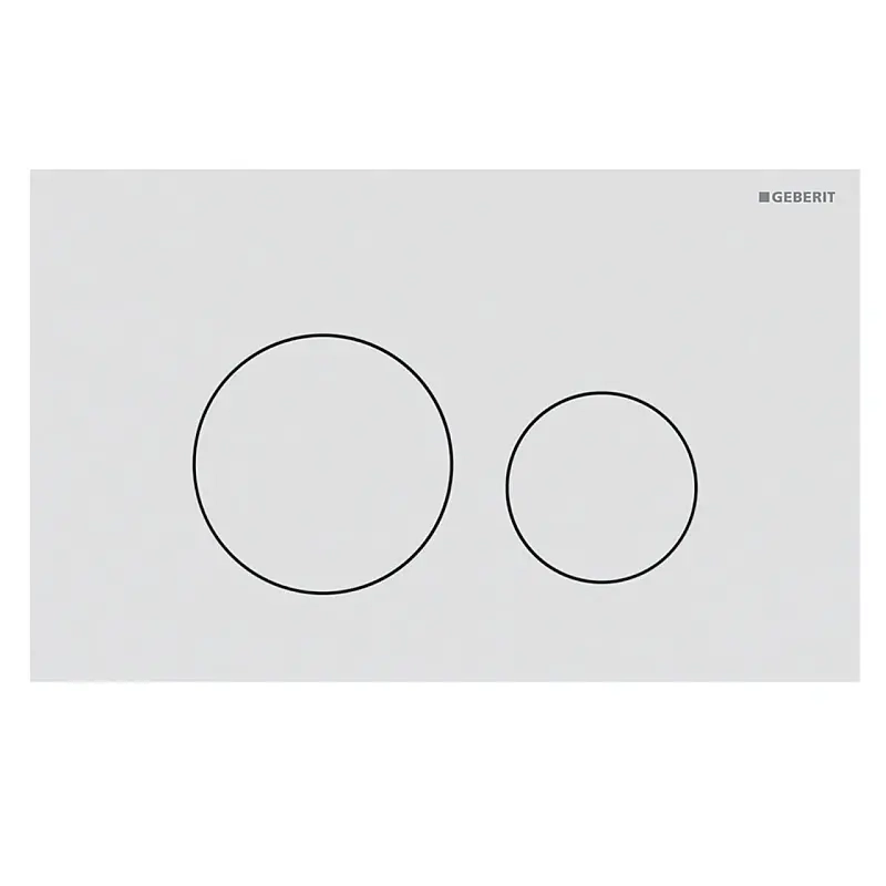 Кнопка для инсталяции Geberit Sigma 40 Round прямоугольная, белый матовый (115.628.JT.1)