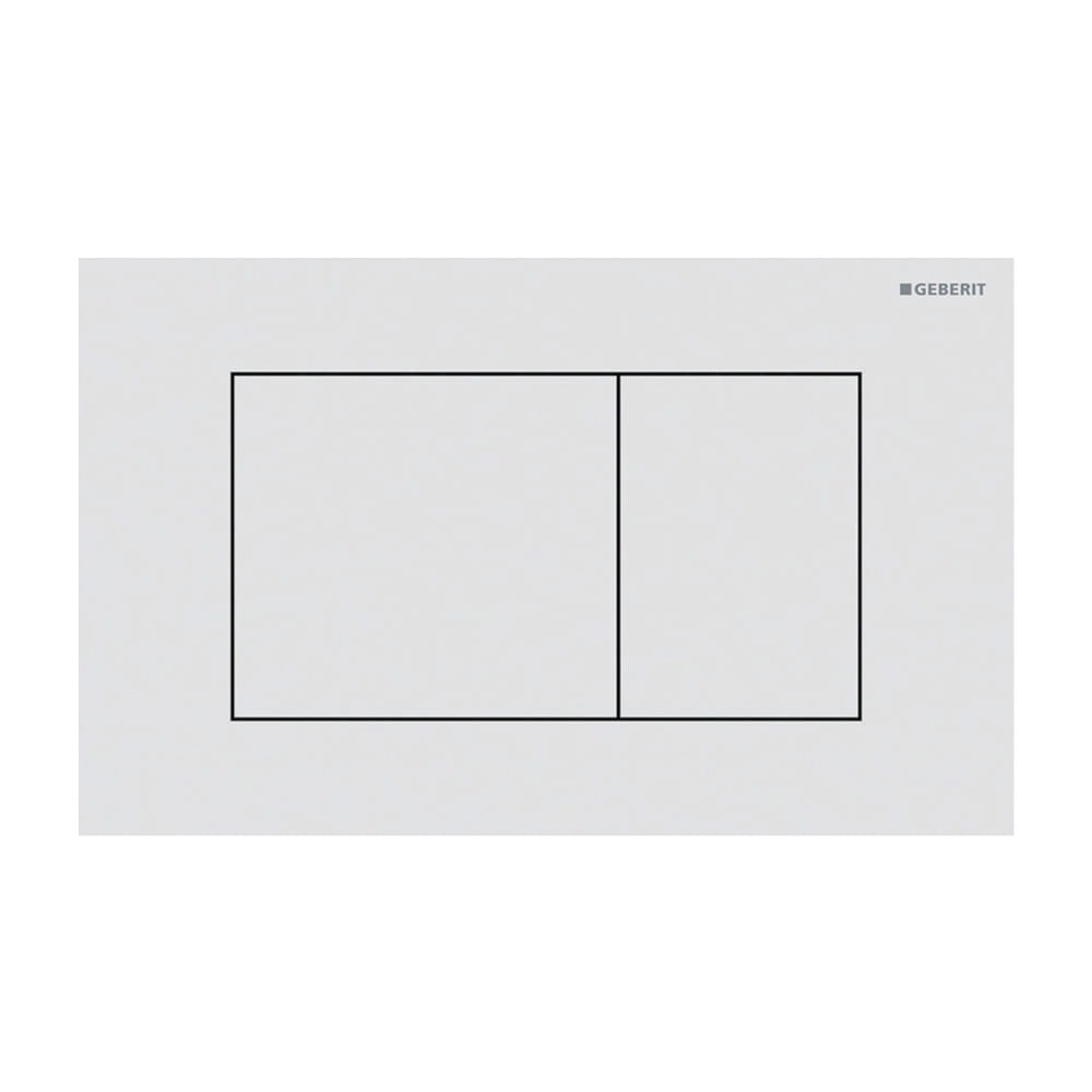 Кнопка для инсталяции Geberit Sigma 40 Square прямоугольная, белый матовый (115.629.JT.1)