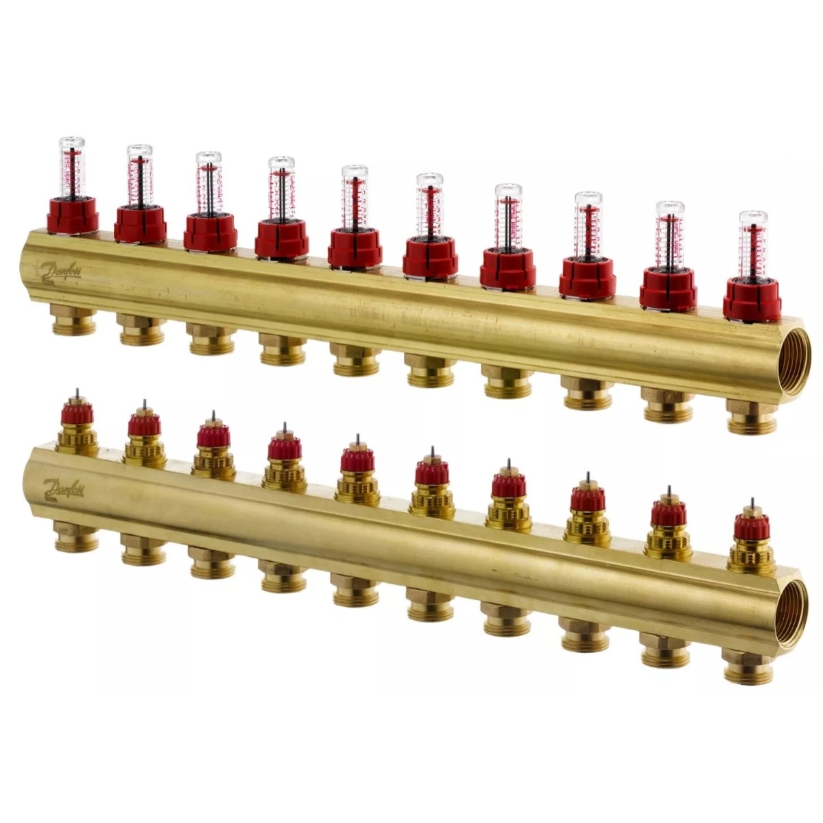 Коллектор теплого пола Danfoss 3/4″ c 5 выходами, с расходомерами (088U0525) Коллектор теплого пола Danfoss 3/4″ c 5 выходами, с расходомерами (088U0525)
