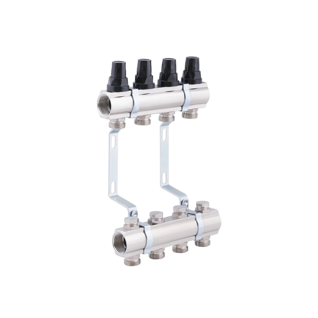 Коллектор теплого пола Thermo Alliance Forte 1″x3/4″ 4 выходов, без расходомеров (SF002W4)