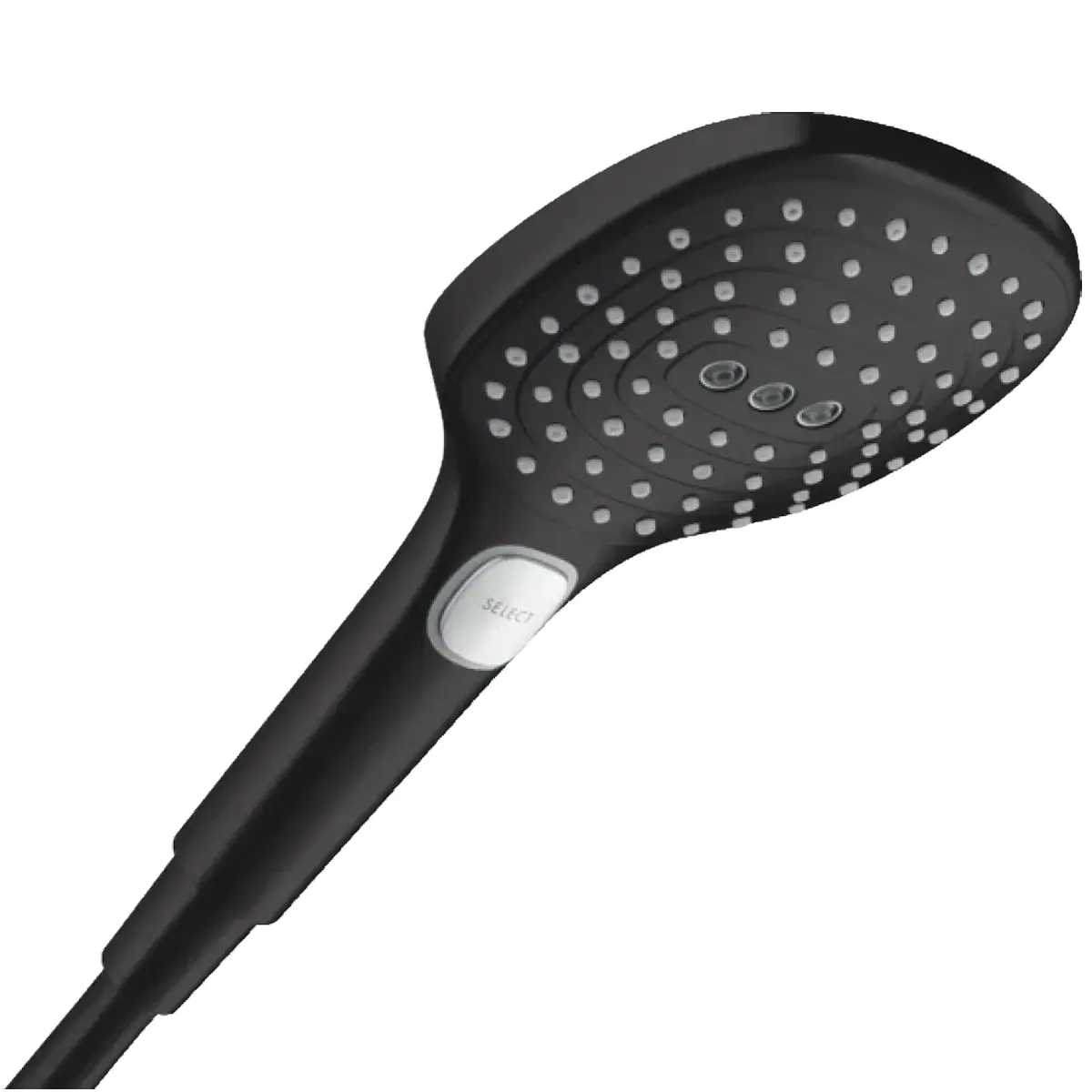 Лейка для душа Hansgrohe Raindance Select E 120 3jet пластик, черный матовый (26520670)