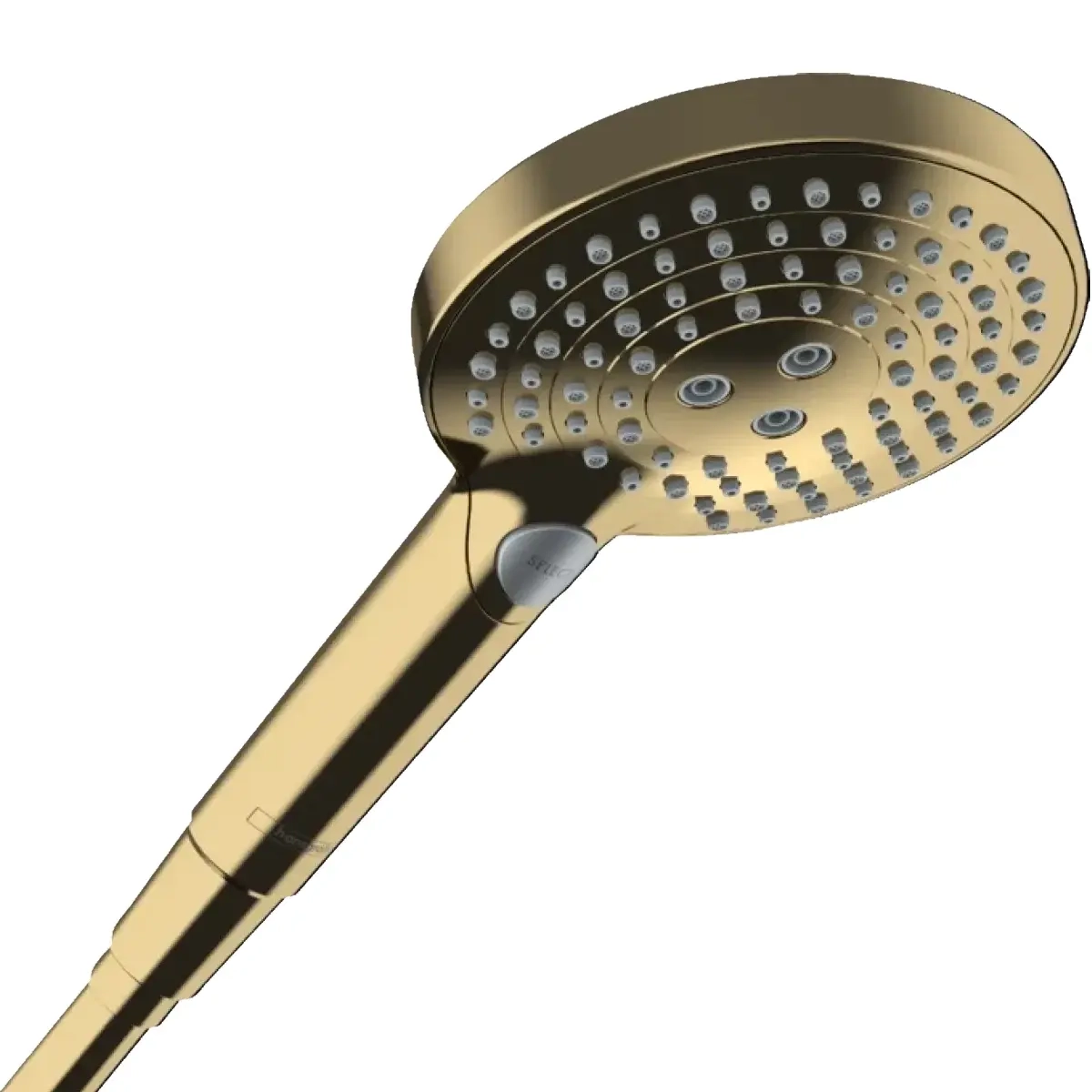 Лейка для душа Hansgrohe Raindance Select S 120 3jet P пластик, золото (26014990)