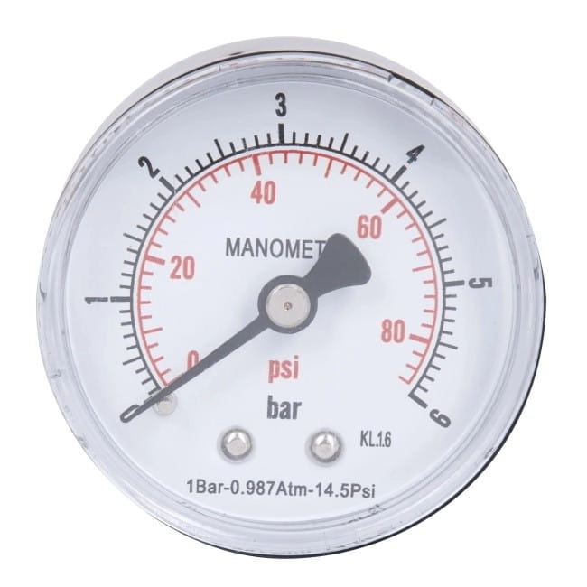Манометр аксиальный Thermo Alliance Standart 1/4" 6 бар 50мм (SD1716B)