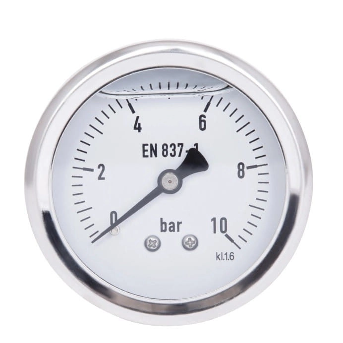 Манометр аксиальный Thermo Alliance Forte глицериновый 1/4" 10 бар 63мм (TAF171G10B)