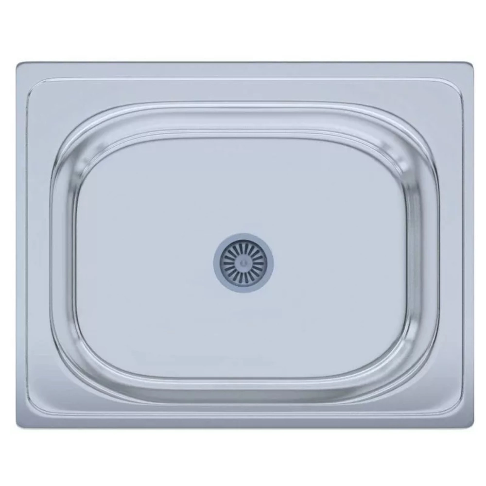 Мойка кухонная UA 4050 400х500х140 мм Polish, нержавеющая сталь, накладная, прямоугольная
