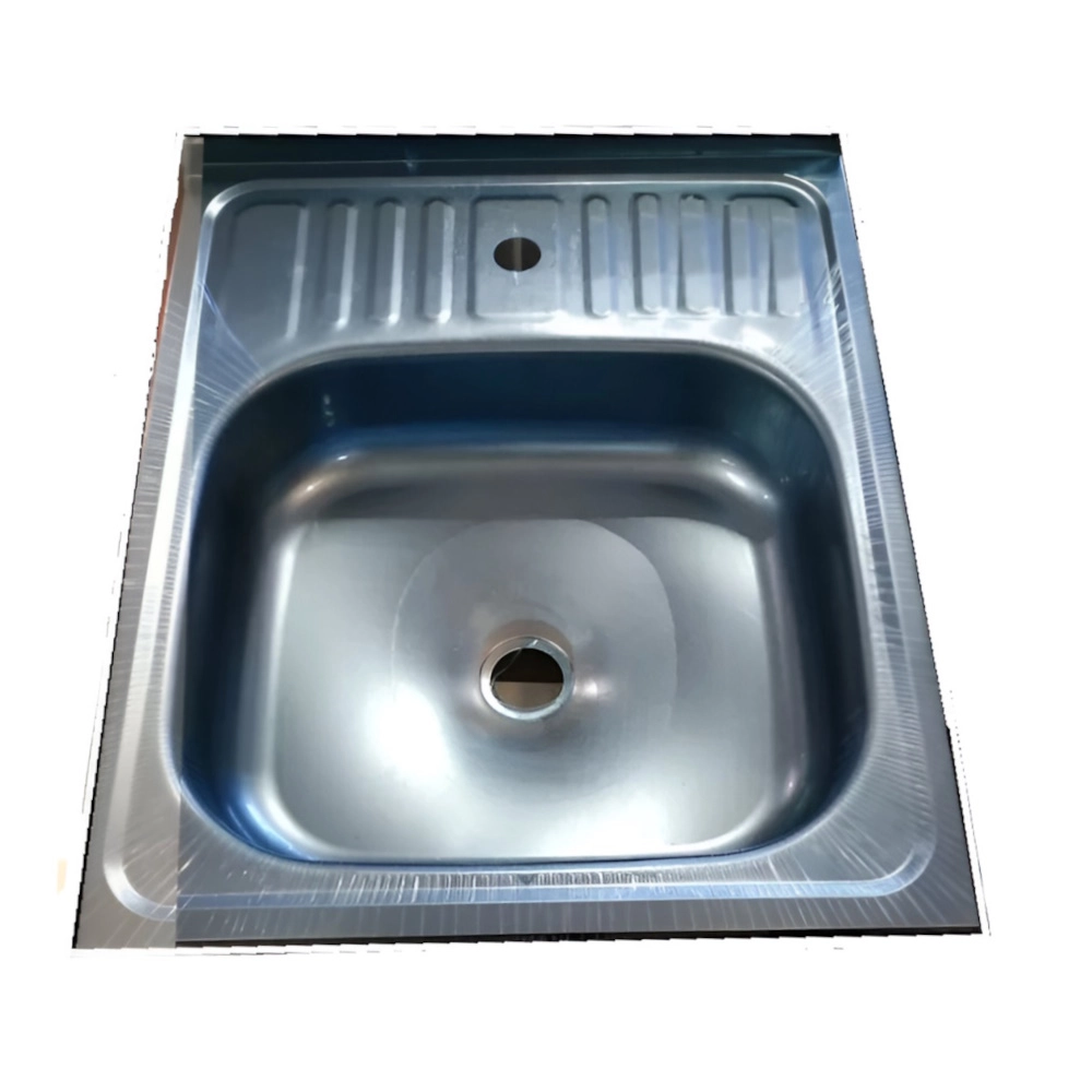 Мойка кухонная UA 5060 600х500х140 мм Polish, нержавеющая сталь, накладная, прямоугольная