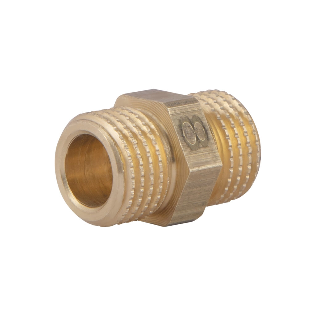 Ниппель латунный Thermo Alliance Standard 1/4" НН (SD40766)