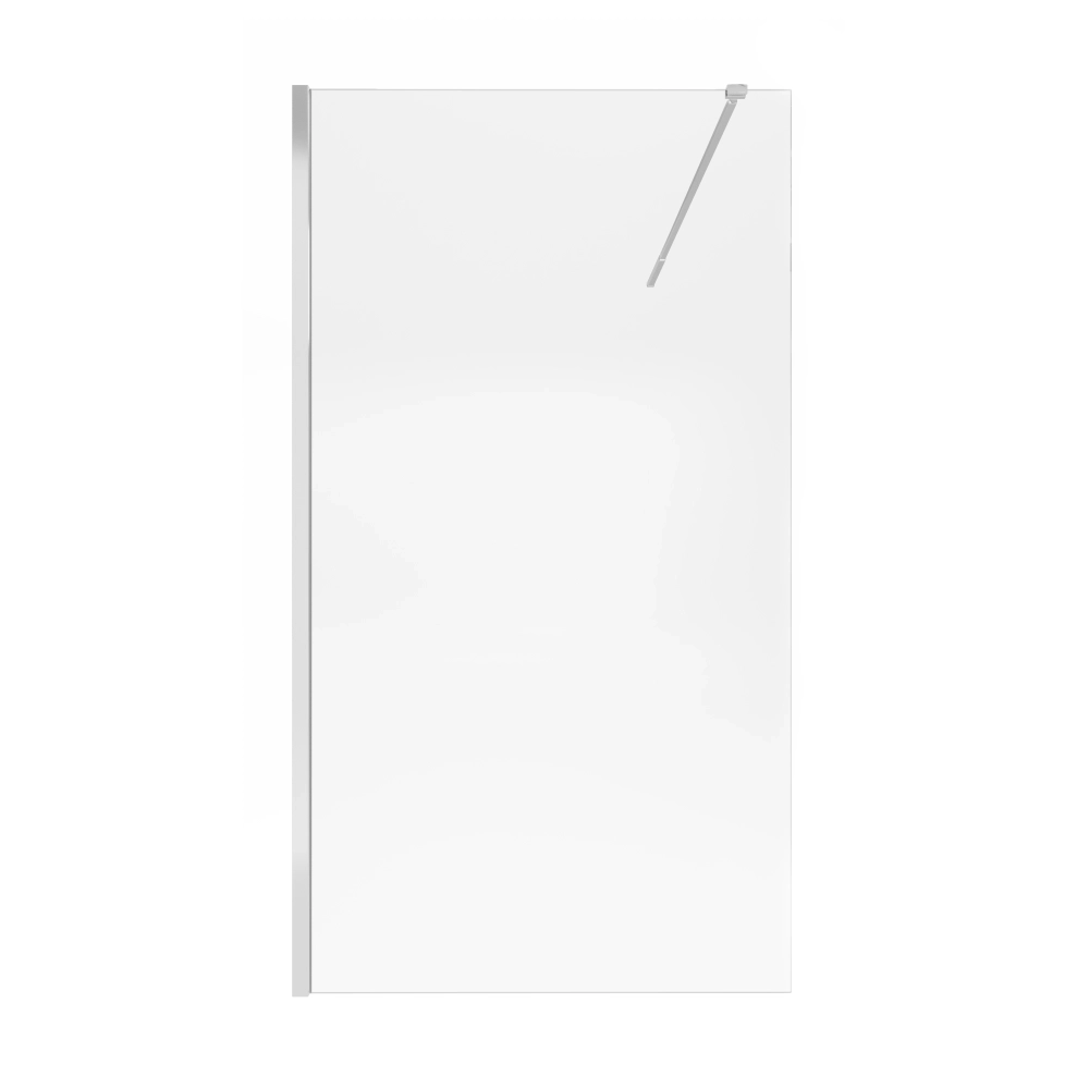 Душевая перегородка Qtap Walk-In STANDARD 200x110 стекло 8 мм, хром (STDCRM2011C8)