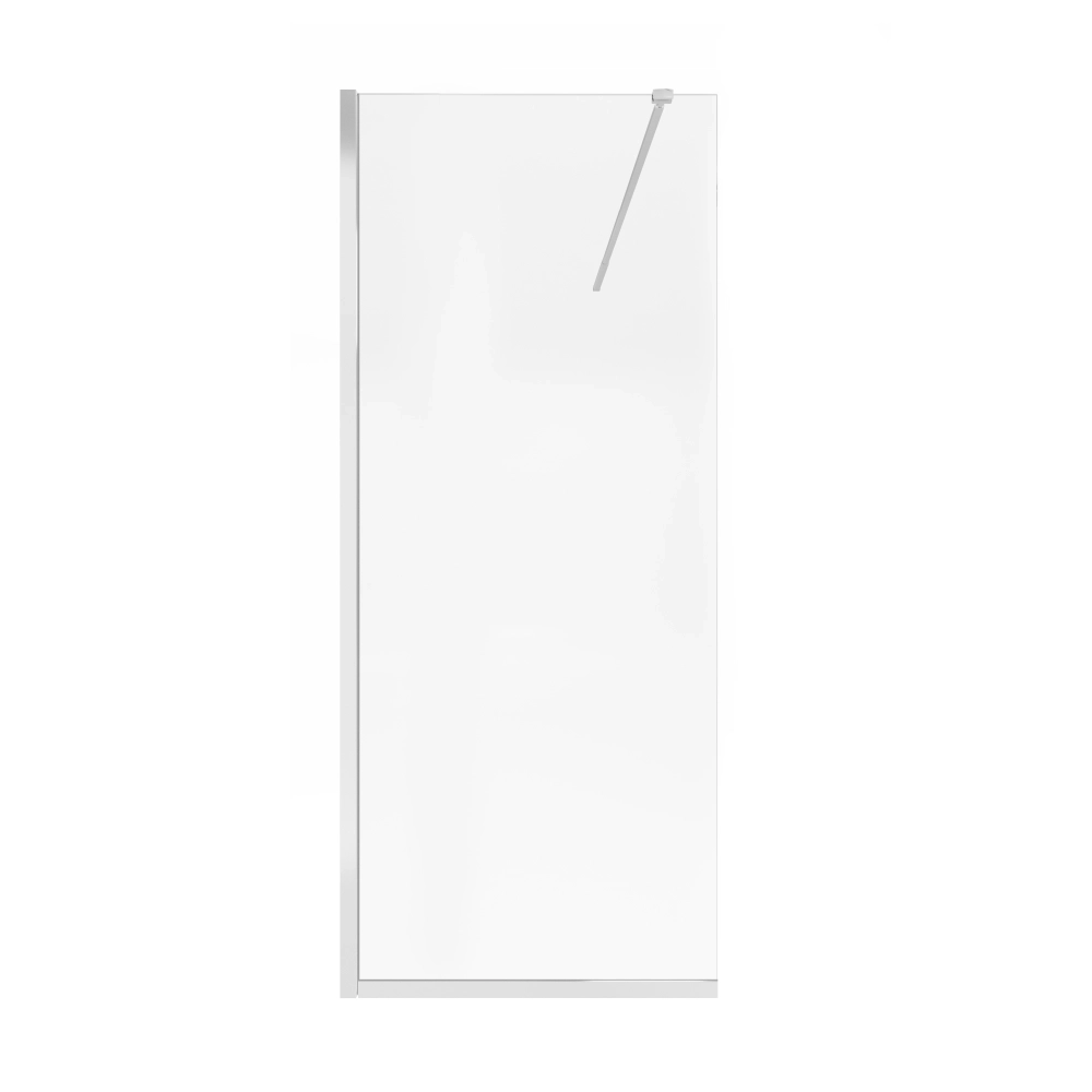 Душевая перегородка Qtap Walk-In STANDARD 200x90 стекло 8 мм, хром (STDCRM209C8)