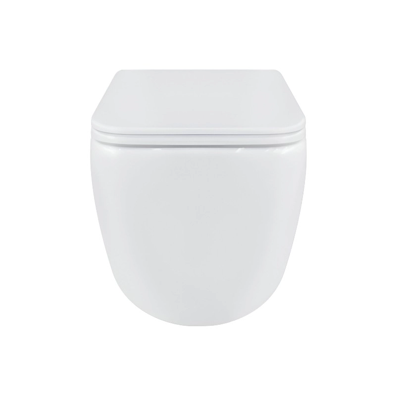 Подвесной унитаз Qtap Gemini 530x365 прямоугольный, с сидением, белый (QT2533076EUQW)