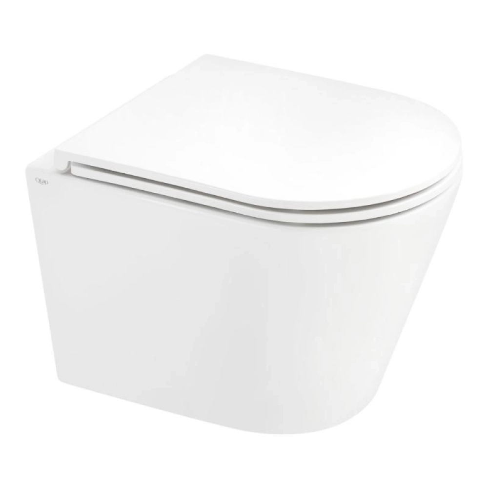 Подвесной унитаз Qtap Scorpio 520x445 овальный, с сидением, белый (QT1433053EUQW)