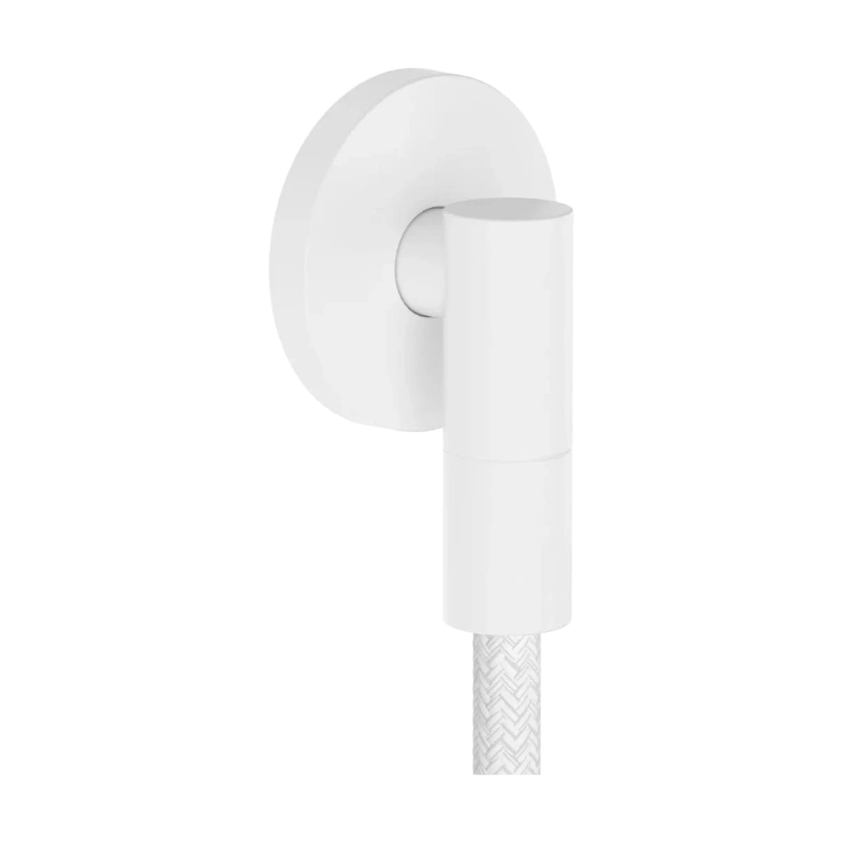 Шланговое подсоединение для душа Hansgrohe FixFit Fine S металл,  белый матовый (28882700)