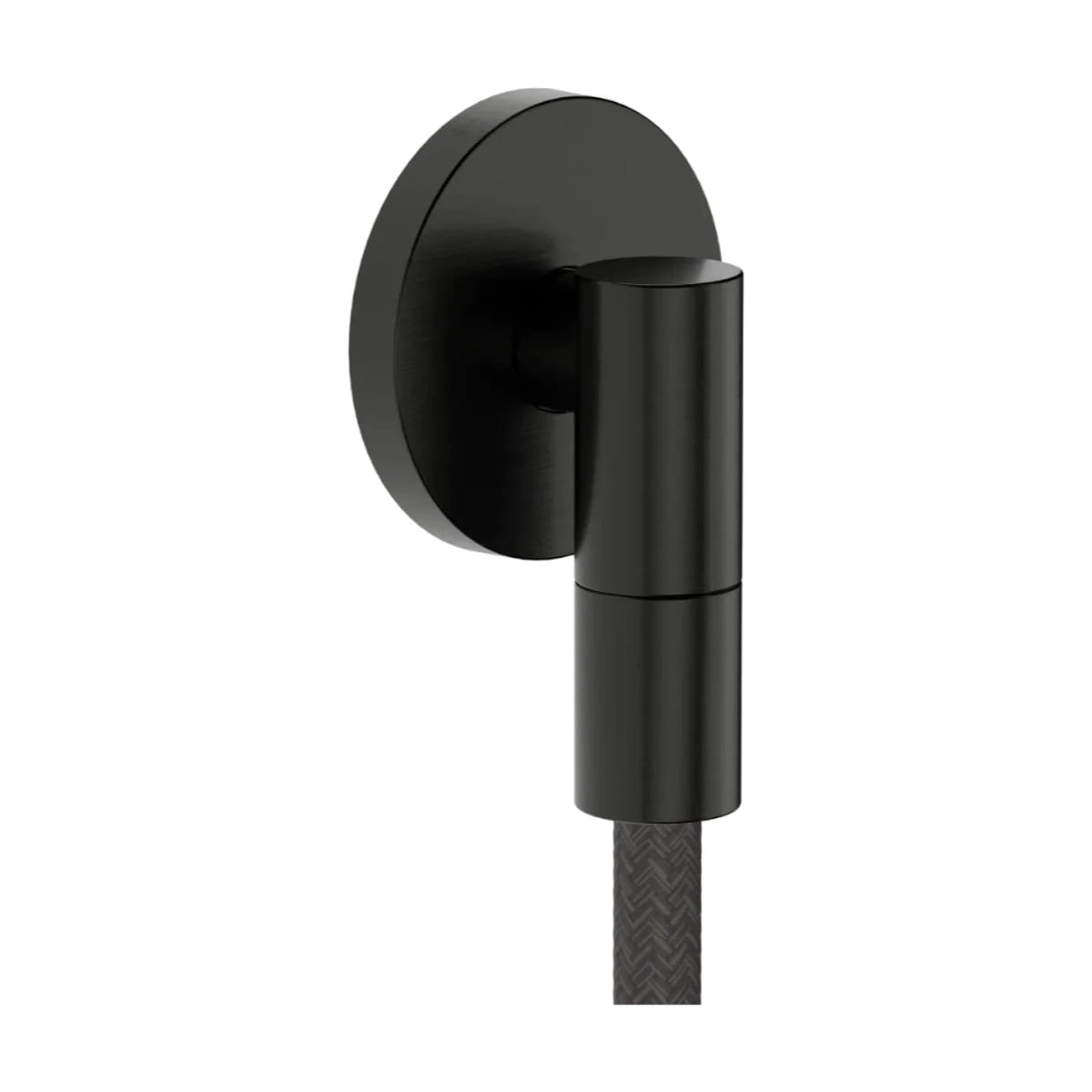 Шланговое подсоединение для душа Hansgrohe FixFit Fine S металл,  черный хром матовый (28882340)