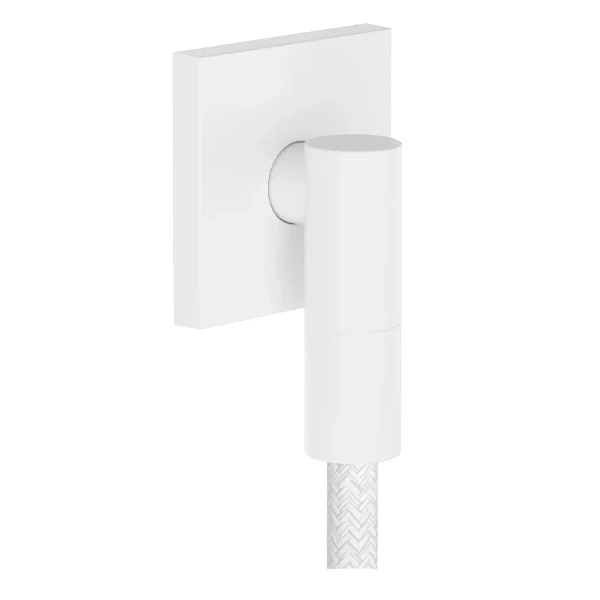 Шланговое подсоединение для душа Hansgrohe Fixfit Fine E металл, белый матовый (28883700)