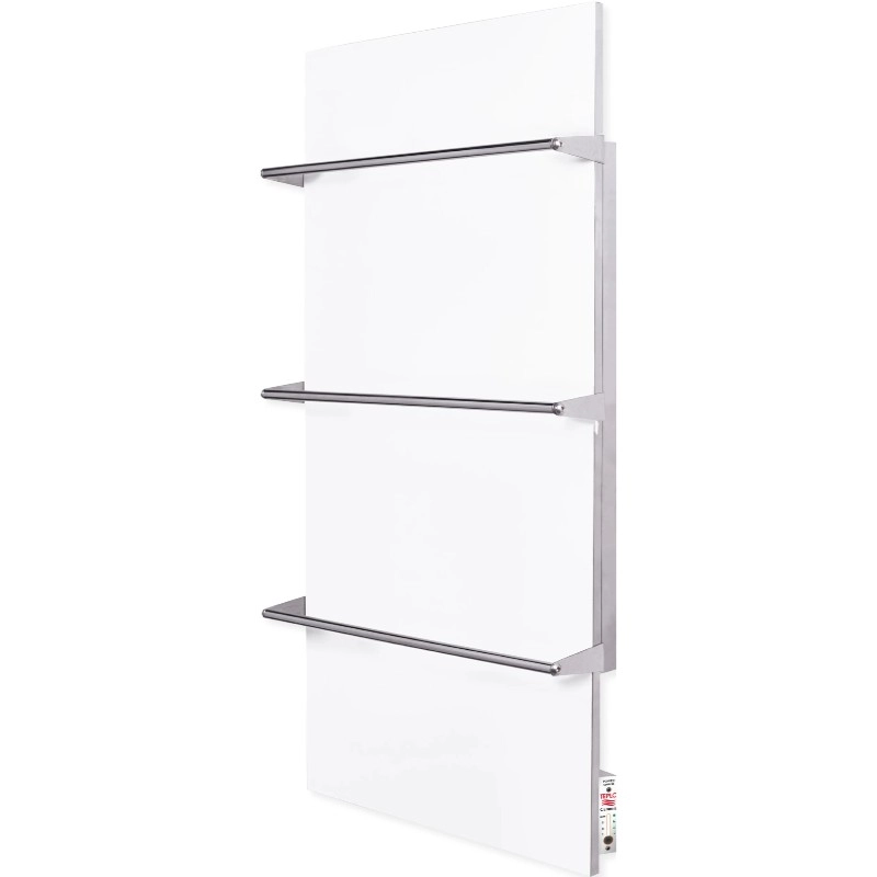 Электрический полотенцесушитель TEPLOCERAMIC TCMT-T 400 903х603 вертикальный, белый + панель