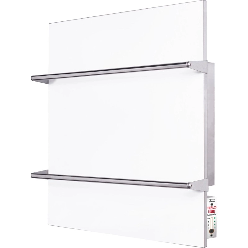 Электрический полотенцесушитель TEPLOCERAMIC TCMT-T 250 603х603 квадратный, белый + панель