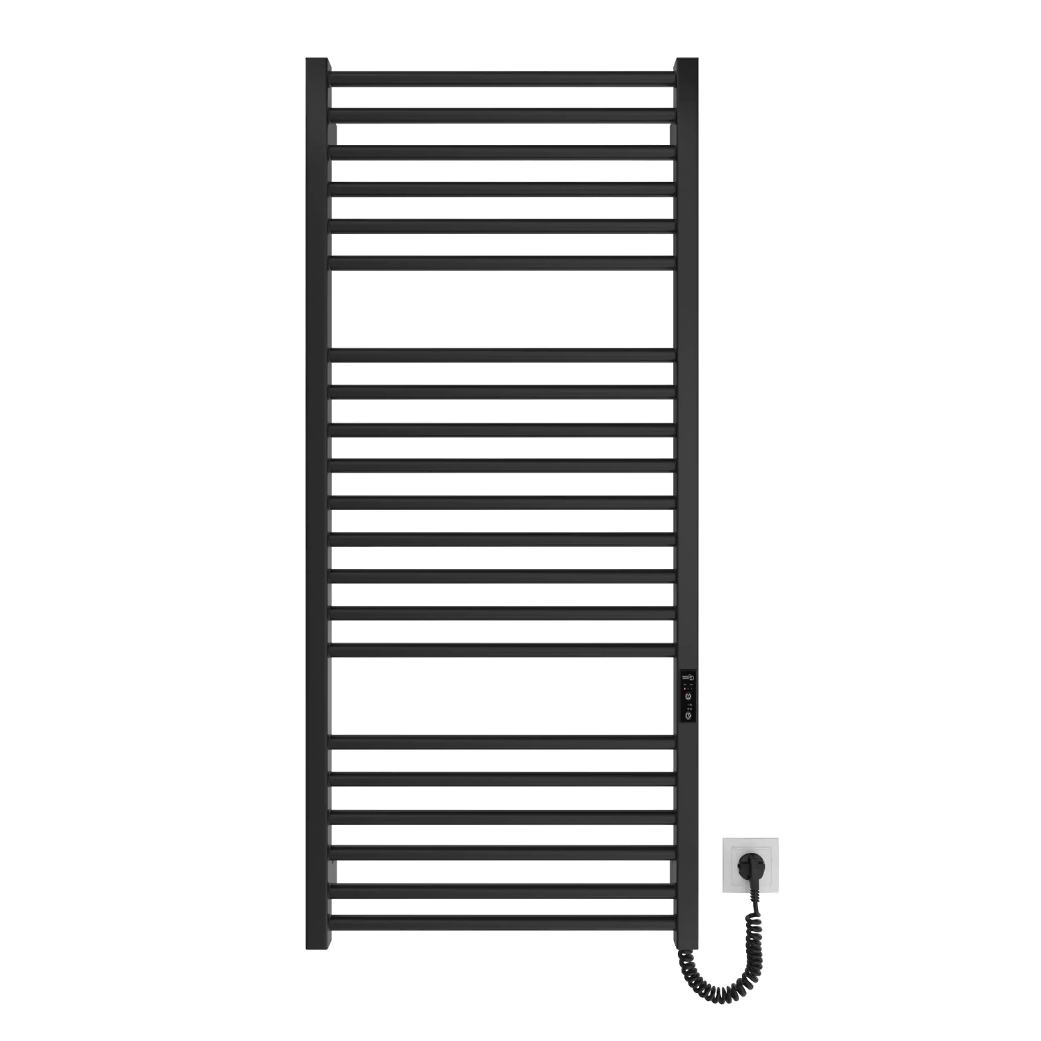 Электрический полотенцесушитель Hygge Family Derby 1170x530 вертикальный, черный матовый + регулятор (6.1.0404.06.BM)