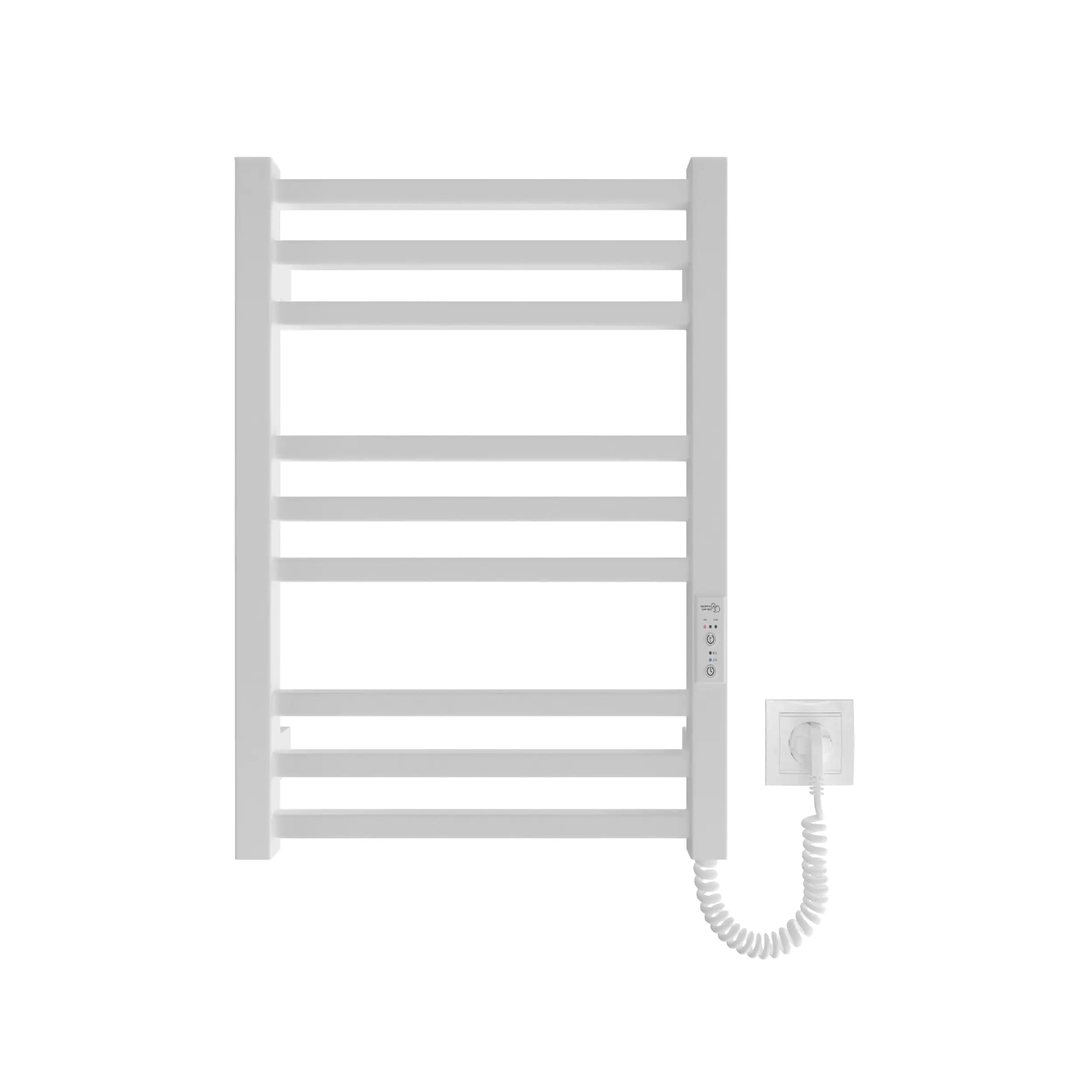 Электрический полотенцесушитель Hygge Family Derby 570x430 вертикальный, белый матовый + регулятор (6.1.0400.06.WM)
