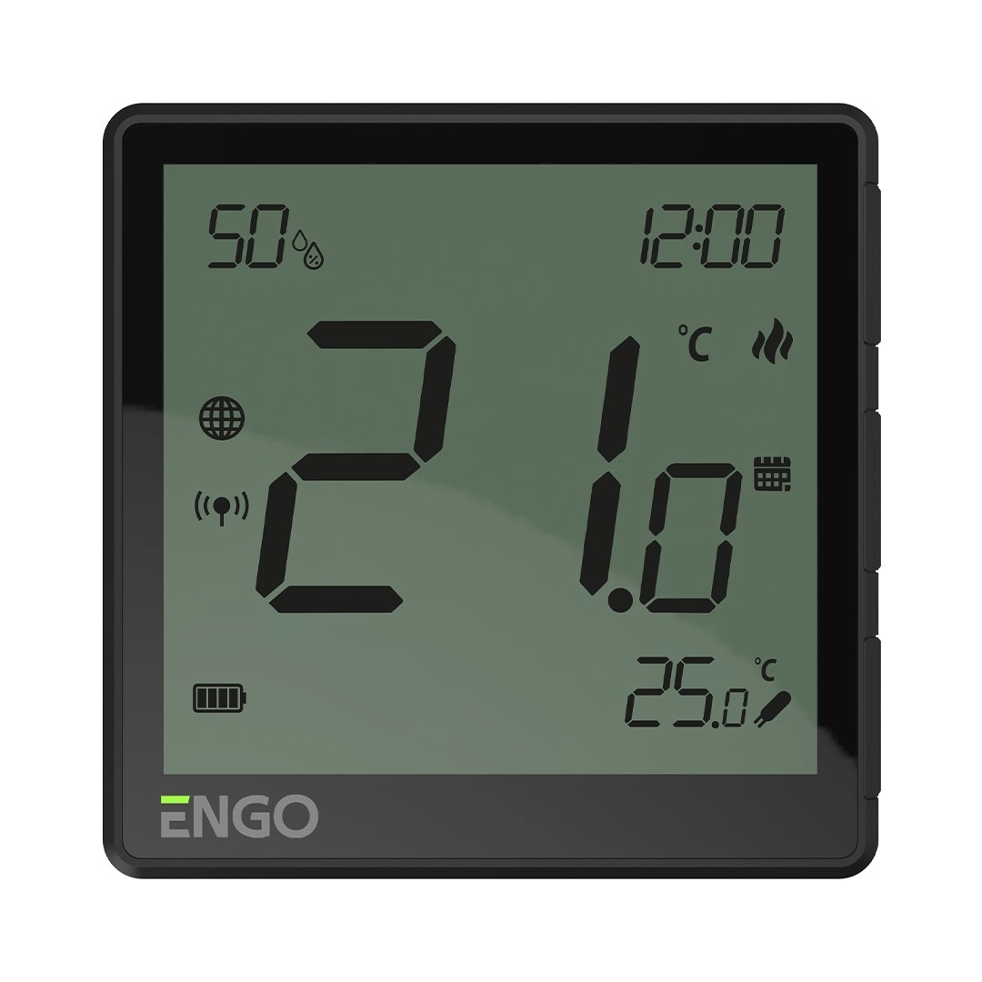 Терморегулятор Engo беспроводной, черный (EONEBATB) (Wi-Fi)