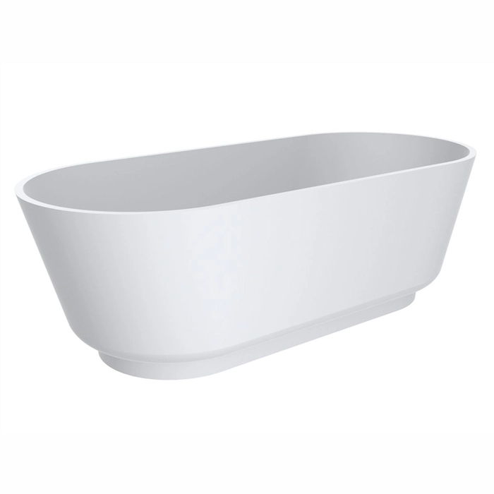 Ванна отдельностоящая Miraggio Siena Mirasoft 180x80 искусственный камень, белая матовая 
