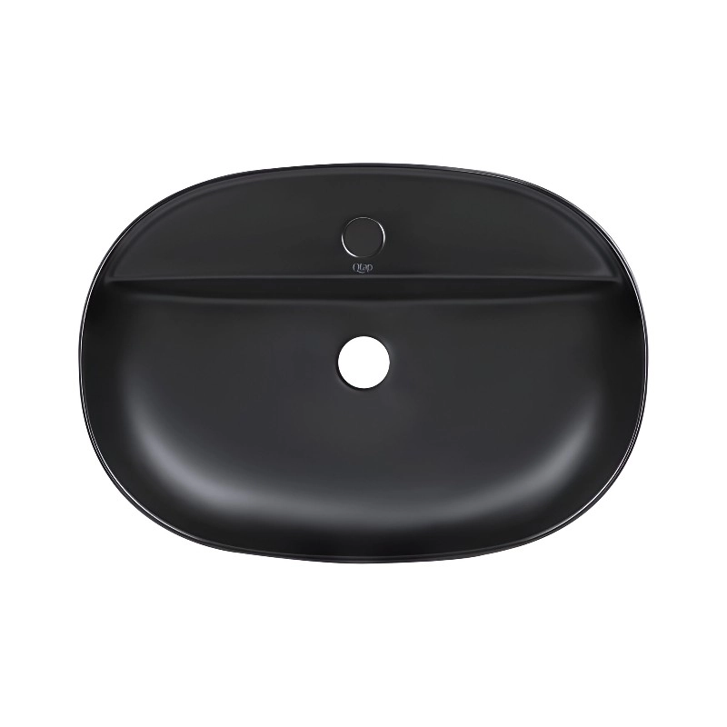 Раковина-чаша накладная Qtap Scorpio 610x400x120 черная матовая (QT142203MBMBN)
