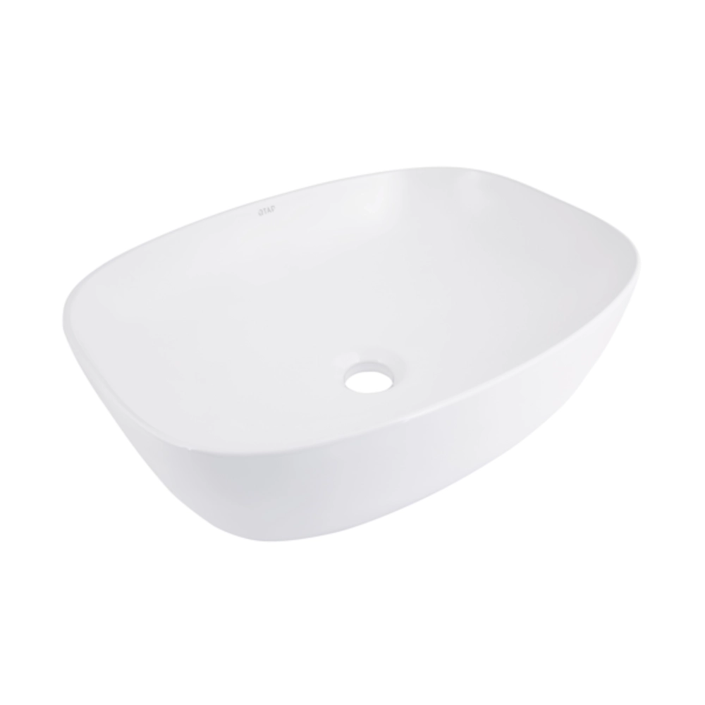 Умывальник накладной Qtap Cardinal 600х380 овальный, белый (QT04116257W)