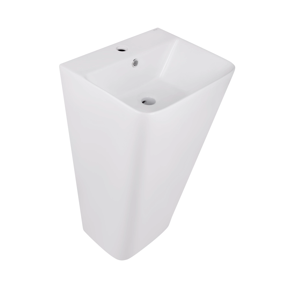 Умывальник напольный Qtap Tern 440х380 прямоугольный, белый (QT1711G302WN)