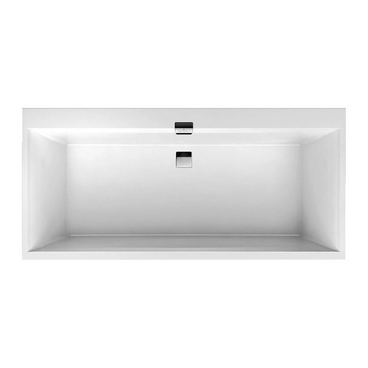 Ванна врезная Villeroy&Boch Squaro Edge 190x90 квариловая, белая глянцевая (UBQ190SQE2DV-01)