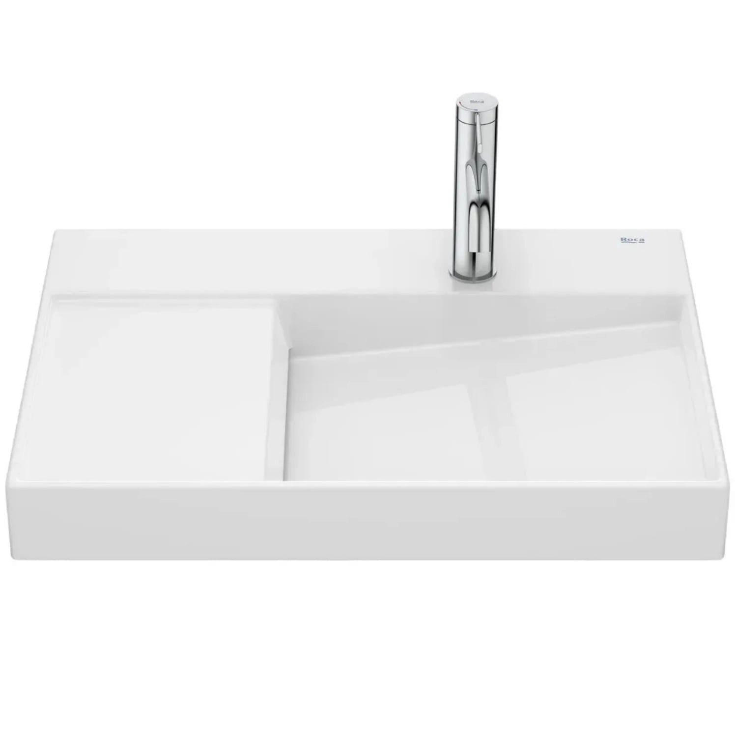 Умывальник накладной Roca Horizon-View 600x420 прямоугольный, белый глянцевый (A32727400B)
