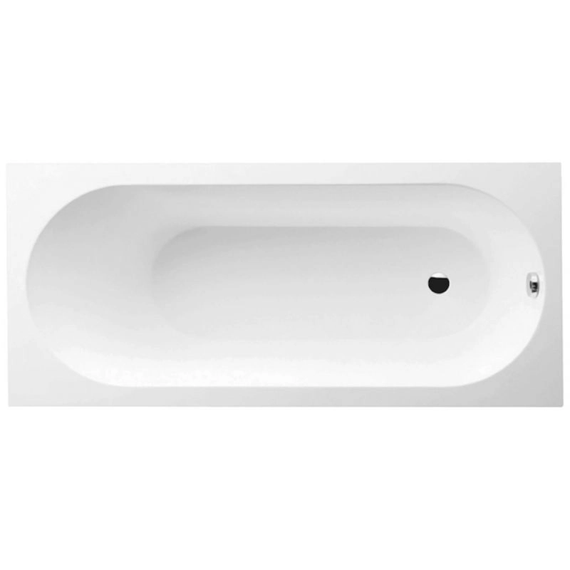 Ванна врезная Villeroy&Boch Oberon 180x80 искусственный камень, белая глянцевая (UBQ180OBE2V-01)