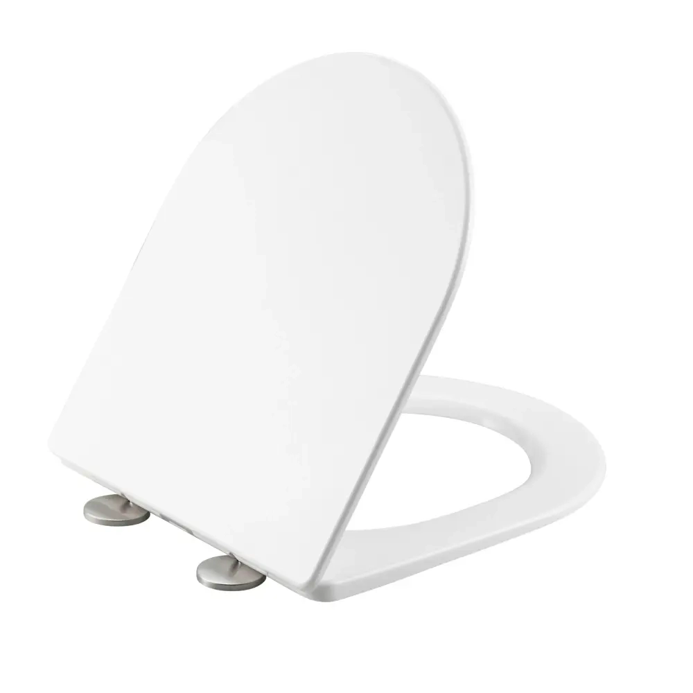Сиденье для унитаза Qtap Jay 640 Swan 640 дюропласт, с микролифтом, быстросъемное, плоское, белое (QTSC179W48699)