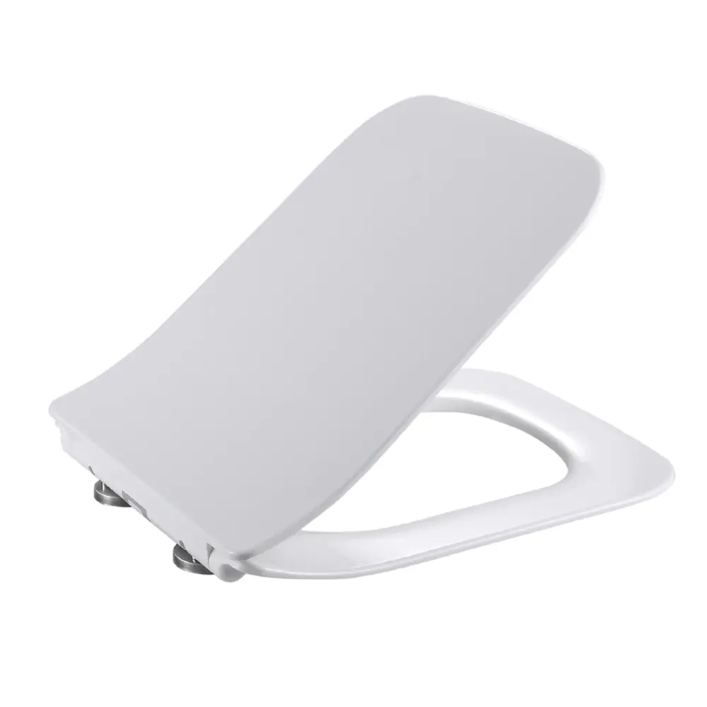 Сиденье для унитаза Qtap Crow 640 дюропласт, с микролифтом, быстросъемное, плоское, белое (QTSC179W48700)