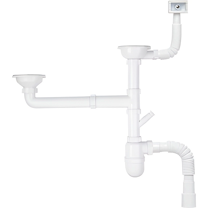 Сифон для мойки KronoPlast М2550-Е пластик, белый (SM45770343) Сифон для мойки KronoPlast М2550-Е пластик, белый (SM45770343)