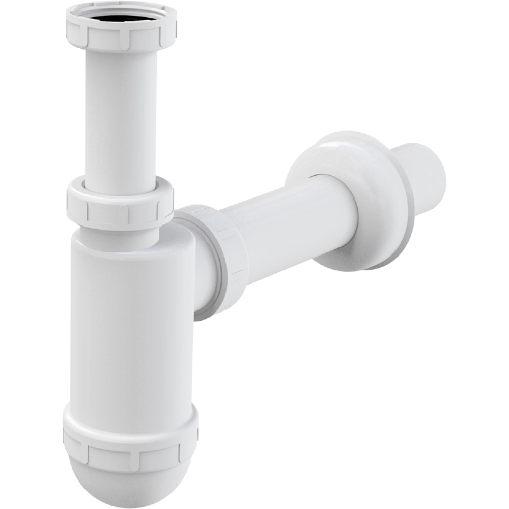Сифон для раковины Alcaplast 5/4" пластик, белый (A43)