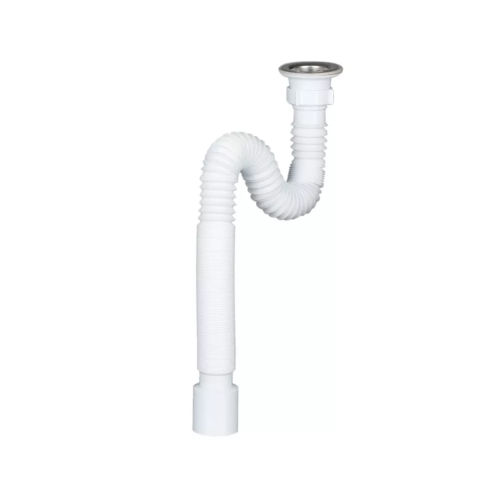 Сифон для раковины SoloPlast 1 1/2" пластик, белый (Г0106)