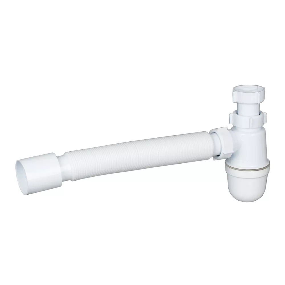 Сифон для раковины SoloPlast 1 1/4" пластик, белый (Т0315)